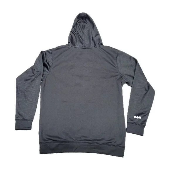 Batman Size Large Hoodie Pullover by TM & DC Comics Black Neon Green - Picture 2 of 10